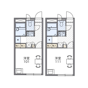 1K Apartment in Hamaderaminamimachi - Sakai-shi Nishi-ku Floorplan