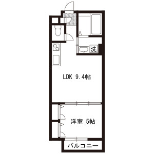 1LDK Apartment in Kasuga - Tsukuba-shi Floorplan