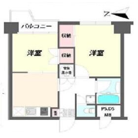 2DK {building type} in Kabukicho - Shinjuku-ku Floorplan
