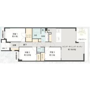 2SLDK Mansion in Uehara - Shibuya-ku Floorplan