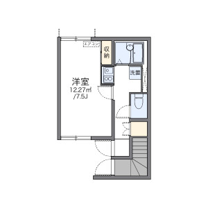 1K Apartment in Ogicho - Odawara-shi Floorplan