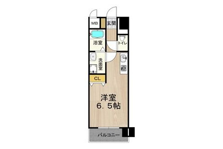 1R Apartment to Rent in Kameyama-shi Floorplan