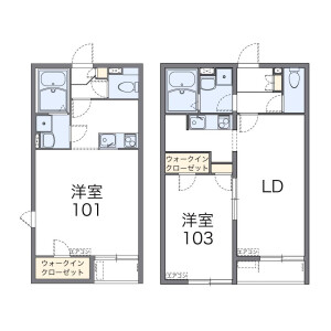 1LDK Apartment in Sedoka - Akiruno-shi Floorplan