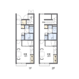 1K Apartment in Jonan - Utsunomiya-shi Floorplan