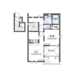 1LDK Apartment in Shiojicho - Nagoya-shi Mizuho-ku Floorplan