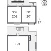 1Rマンション - 品川区賃貸 配置図