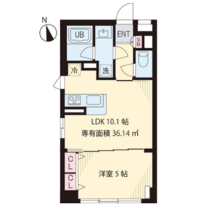 1LDK Mansion in Kamata - Ota-ku Floorplan