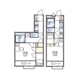 1K Apartment in Higashiiko - Adachi-ku Floorplan