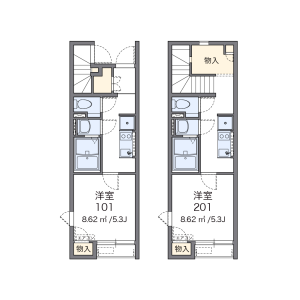 1K Apartment in Izumihoncho - Komae-shi Floorplan