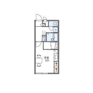 1K Apartment in Sakuradai - Hanamaki-shi Floorplan