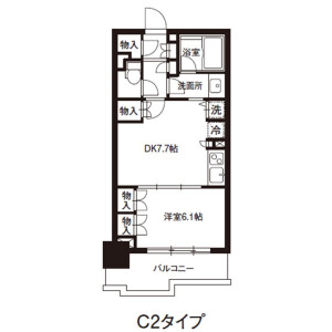 1DK Mansion in Yushima - Bunkyo-ku Floorplan