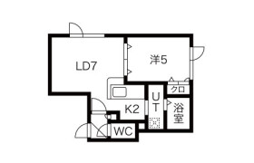 札幌市白石区菊水六条-1LDK公寓
