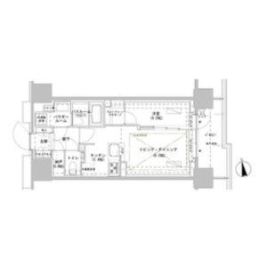 1LDK Mansion in Minamiyamabushicho - Shinjuku-ku Floorplan