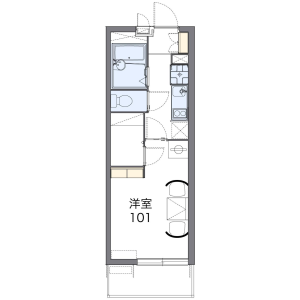 1K Mansion in Tajima - Saitama-shi Sakura-ku Floorplan