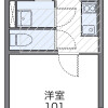 千葉市中央區出租中的1K公寓 房間格局