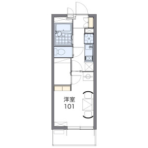 1K Apartment in Fukuroyama - Koshigaya-shi Floorplan