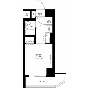 1R Mansion in Futago - Kawasaki-shi Takatsu-ku Floorplan