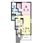 1LDK Apartment