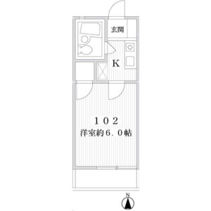 1K Mansion in Zoshigaya - Toshima-ku Floorplan