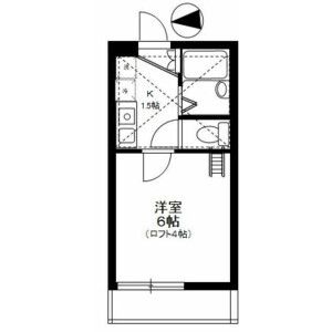 1K Apartment in Kisohigashi - Machida-shi Floorplan