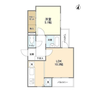 1LDK Mansion in Miyamaedaira - Kawasaki-shi Miyamae-ku Floorplan
