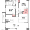 3LDK Apartment to Buy in Osaka-shi Kita-ku Floorplan