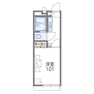 1K Apartment in Mizudocho - Amagasaki-shi Floorplan
