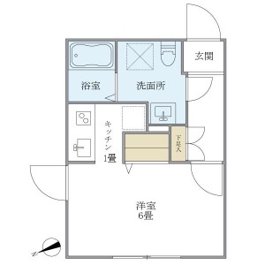 1K Mansion in Takamatsu - Toshima-ku Floorplan