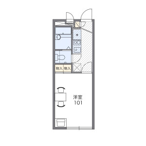 1K Apartment in Nishidai(2-4-chome) - Itabashi-ku Floorplan