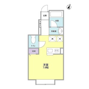 1R Apartment in Nakane - Meguro-ku Floorplan