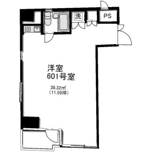 1R Mansion in Azabujuban - Minato-ku Floorplan