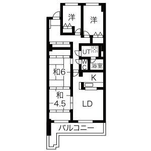 4LDK Mansion in Inokoishi - Nagoya-shi Meito-ku Floorplan