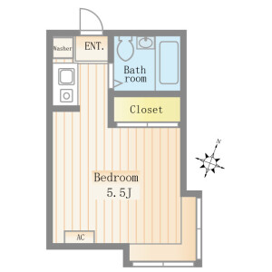1R Apartment in Kameari - Katsushika-ku Floorplan
