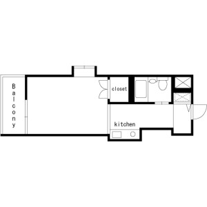 1R Mansion in Koenjikita - Suginami-ku Floorplan