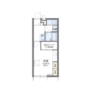 1K Apartment in Higashimachi - Matsusaka-shi Floorplan