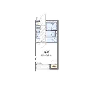 1K Apartment in Yasuracho - Yokosuka-shi Floorplan