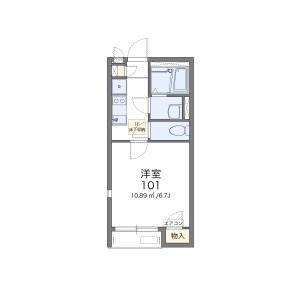 1K Apartment in Genjigaoka - Higashiosaka-shi Floorplan