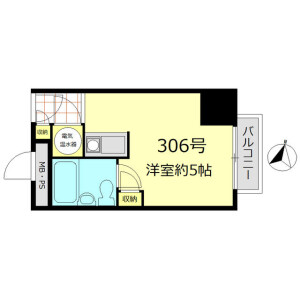 1R Mansion in Kandajimbocho - Chiyoda-ku Floorplan