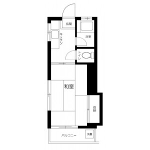 1K Apartment in Komaba - Meguro-ku Floorplan