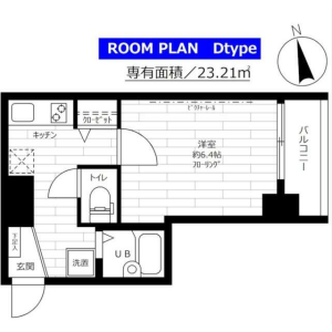 1K Mansion in Shiba(4.5-chome) - Minato-ku Floorplan