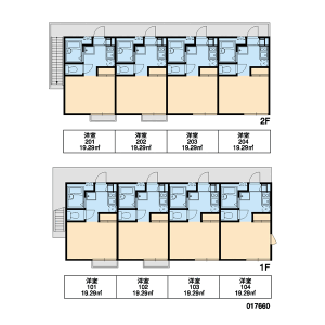 1K Apartment in Hiyoshicho - Kokubunji-shi Floorplan