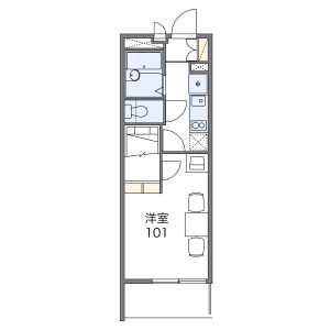 1K Mansion in Noritake - Nagoya-shi Nakamura-ku Floorplan