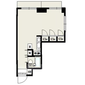 1R Mansion in Nishishinjuku - Shinjuku-ku Floorplan