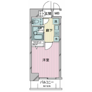 1K Mansion in Tomigaya - Shibuya-ku Floorplan