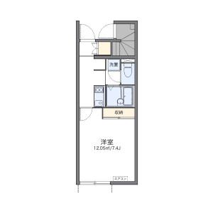 1K Apartment in Hiyoshikura - Tomisato-shi Floorplan