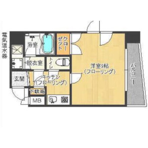 1K Mansion in Arato - Fukuoka-shi Chuo-ku Floorplan