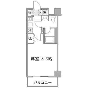 1K Mansion in Tabata - Kita-ku Floorplan