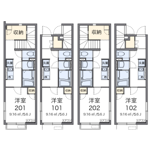 1K Apartment in Takamatsu - Toshima-ku Floorplan