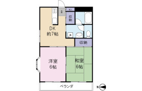 2DK Mansion in Kasuga - Chiba-shi Chuo-ku