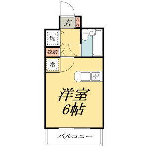 1R Mansion in Higashikanamachi - Katsushika-ku Floorplan